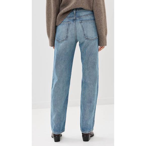 NEW NILI LOTAN welder straight leg jeans in summer wash - Picture 2 of 8